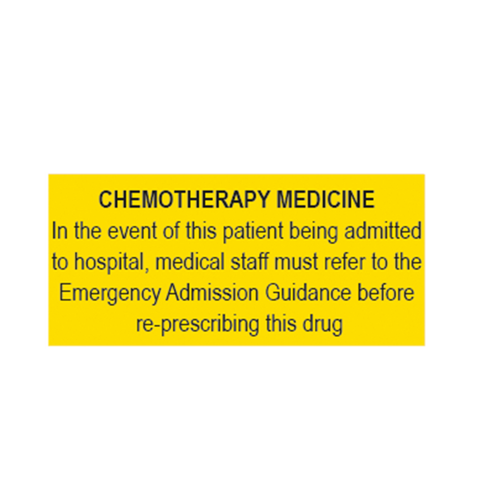 [CHEMOTHERAPY] Chemotherapy Labels 26x12mm