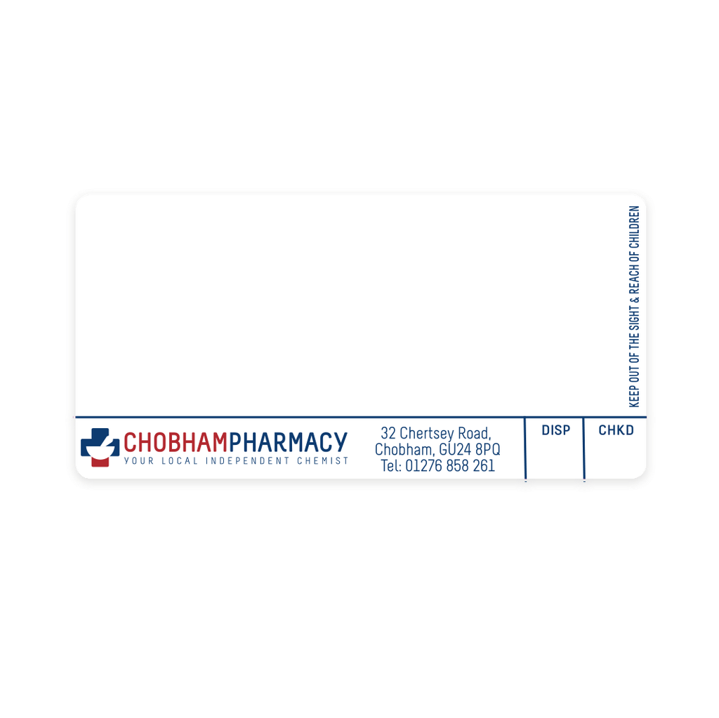 Roshban Chobham Pharmacy Labels