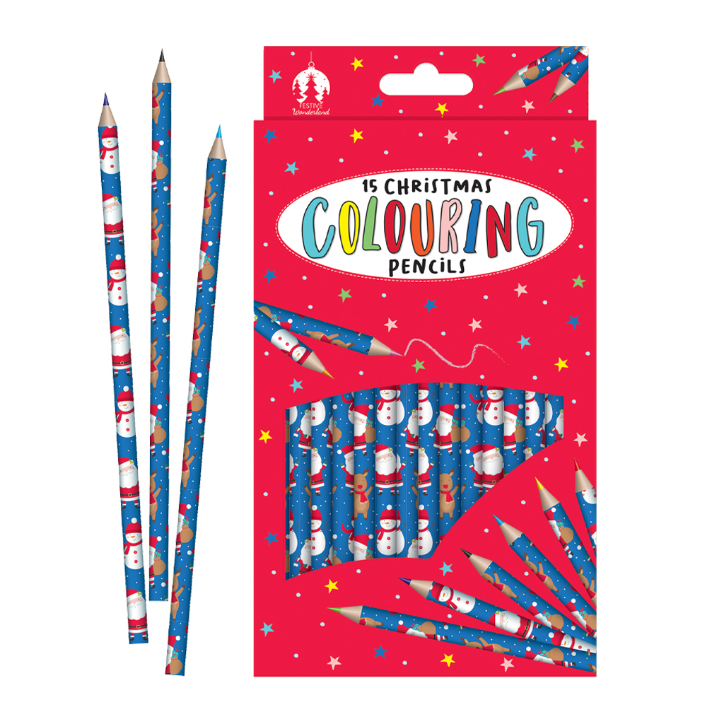 Christmas Colouring Pencils Pk15