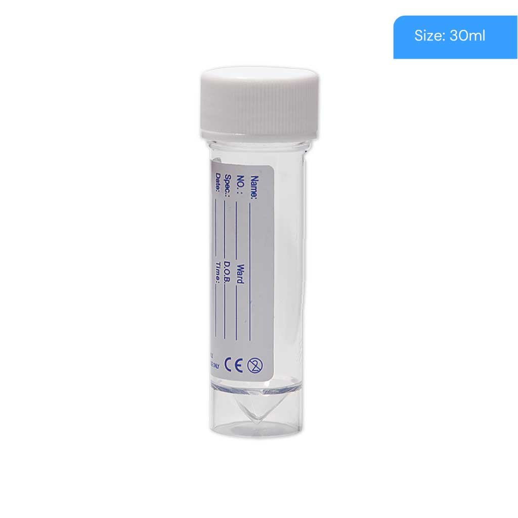 [6SAMP] Clear 30ml Sample Bottles & Caps 
