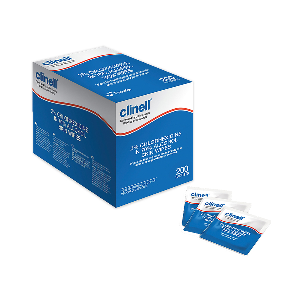 Clinell 2% Chlorhexidine/Alcohol Wipes