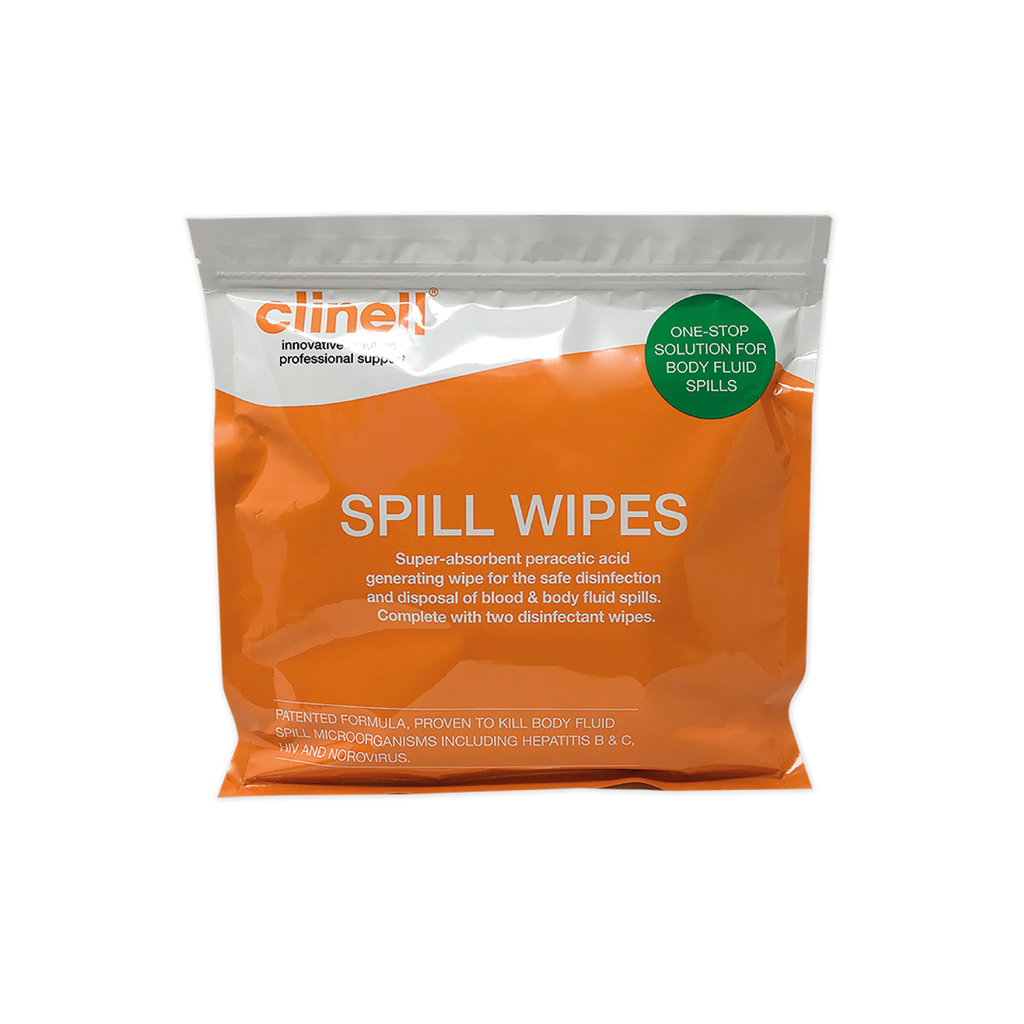 Clinell Spill Wipes - 200 Wipes per Pack