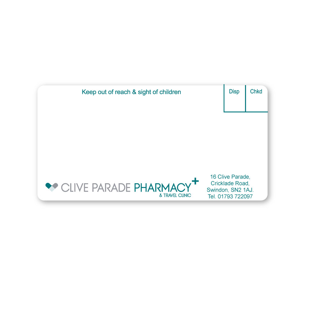 [AZEMT2783] Ascent Group   Clive Parade Pharmacy Labels