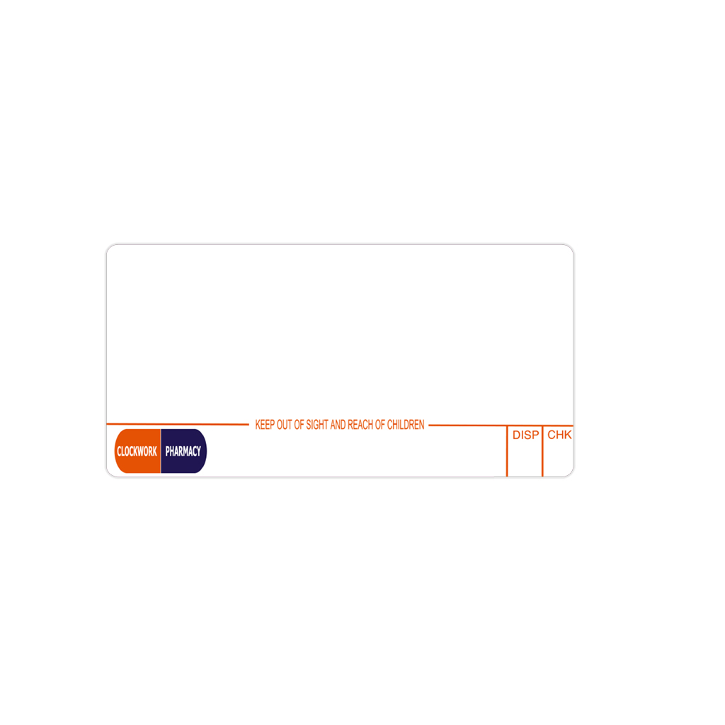 [EMT1482] Clockwork Pharmacy Labels