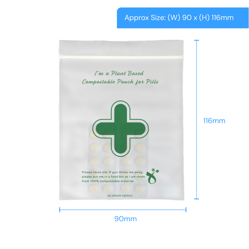 TC11 Compostable Pouch For Pills 