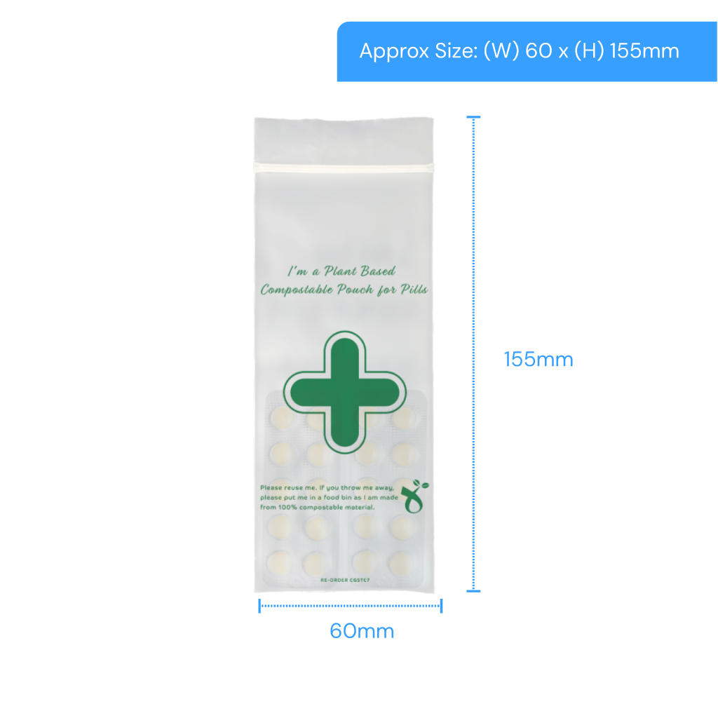 TC7 Compostable Pouch For Pills 