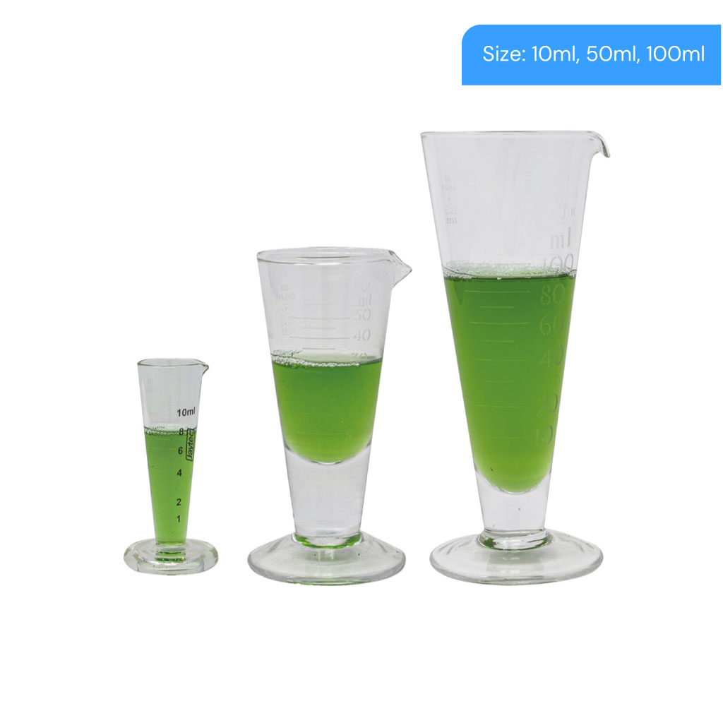 [MEASET] Conc Glass Measure Set 10ml 50ml 100ml