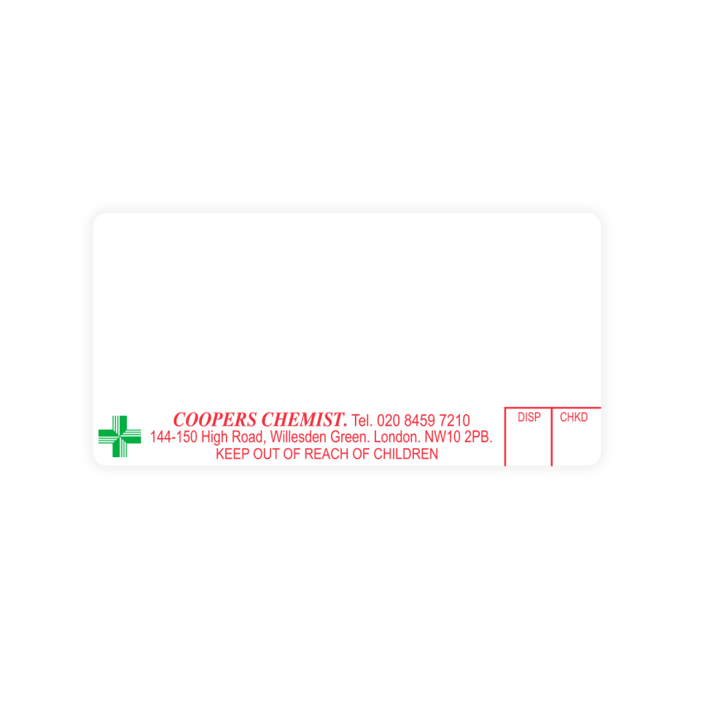 Coopers Chemist Dispensing Labels 