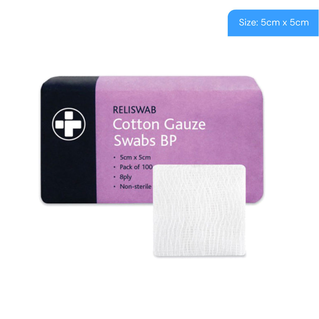 Cotton Gauze Swabs Non-Sterile 5cm/5cm