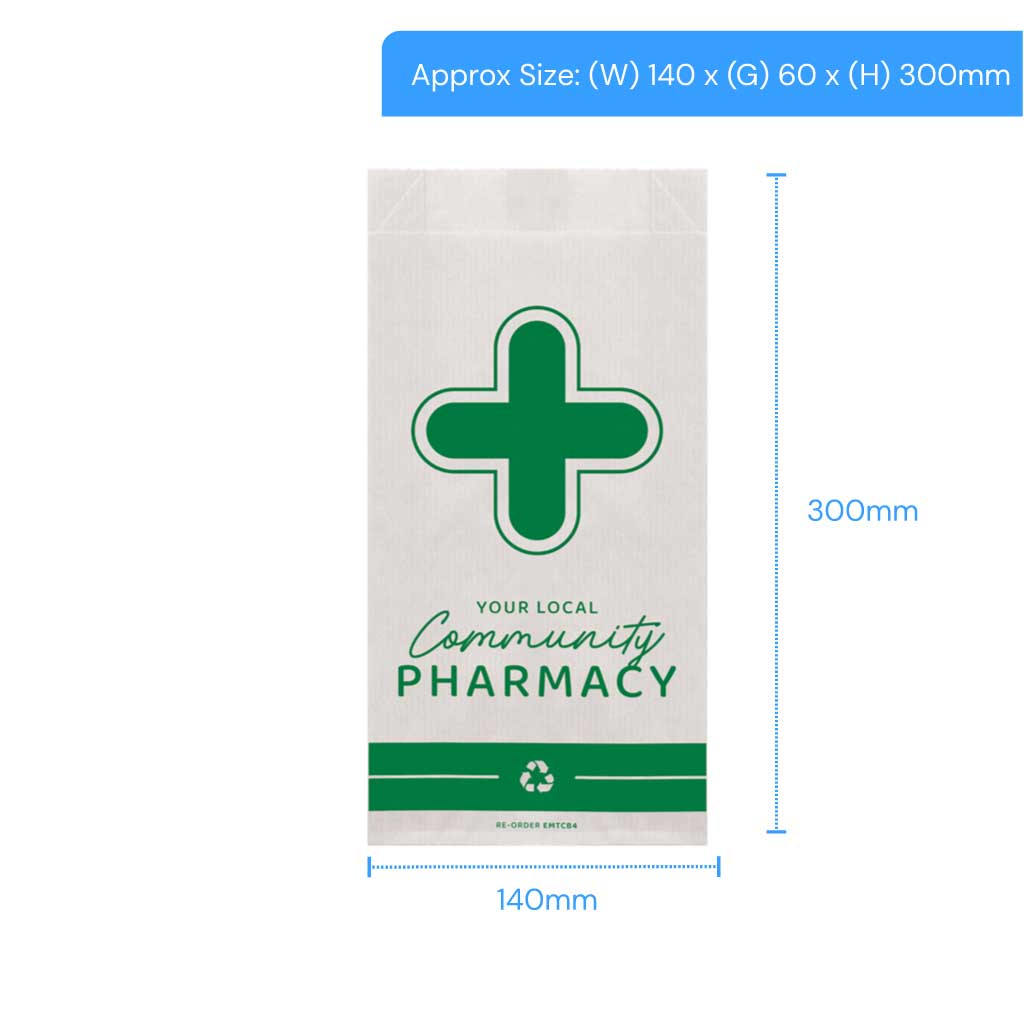 pharmacy counter bags medium