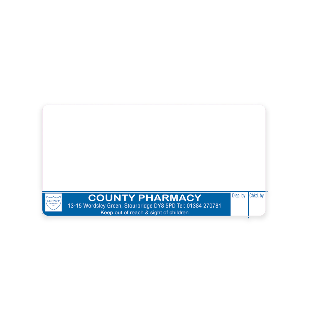 County Pharmacy Dispensing Labels