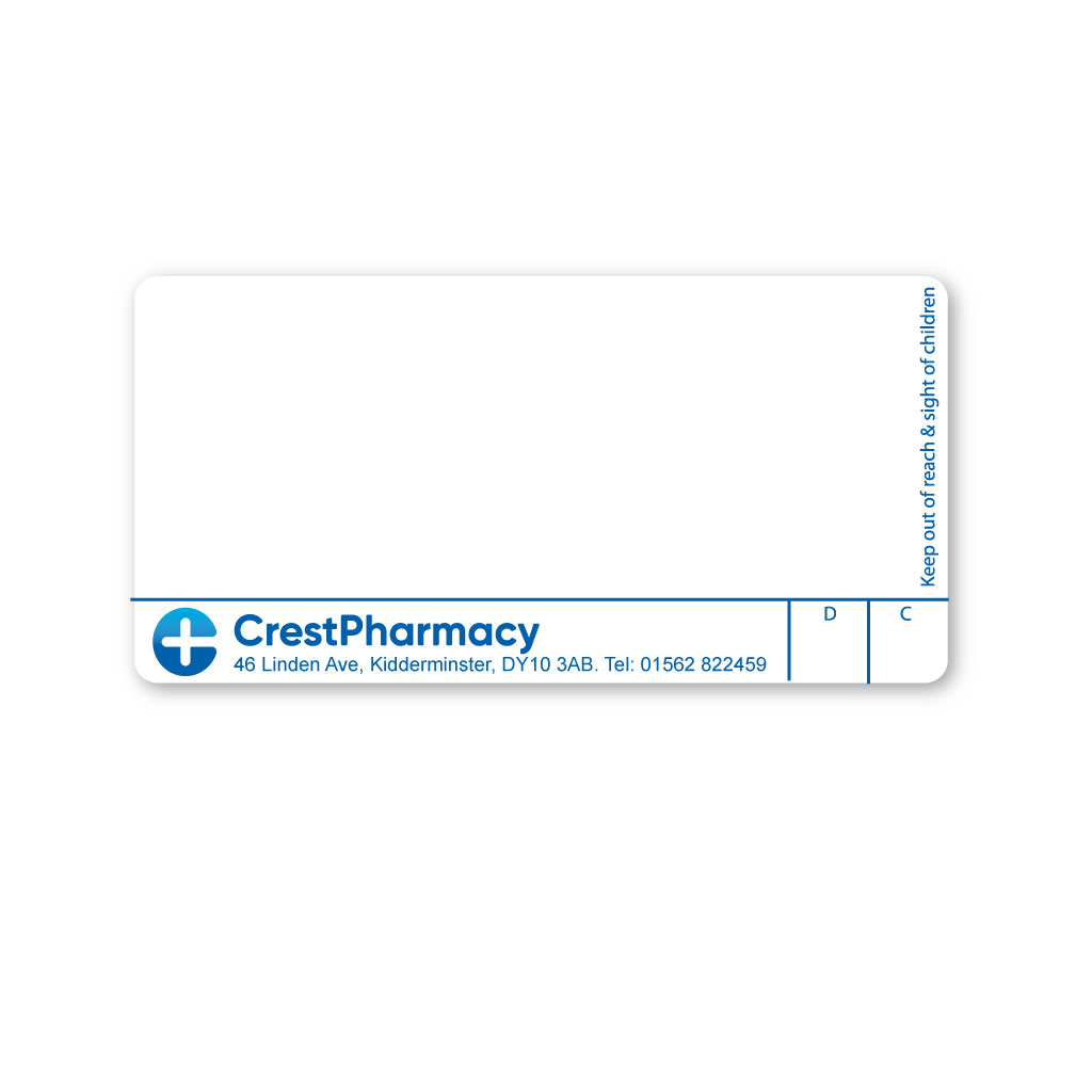 Crest Pharmacy Labels 46 Linden Avenue