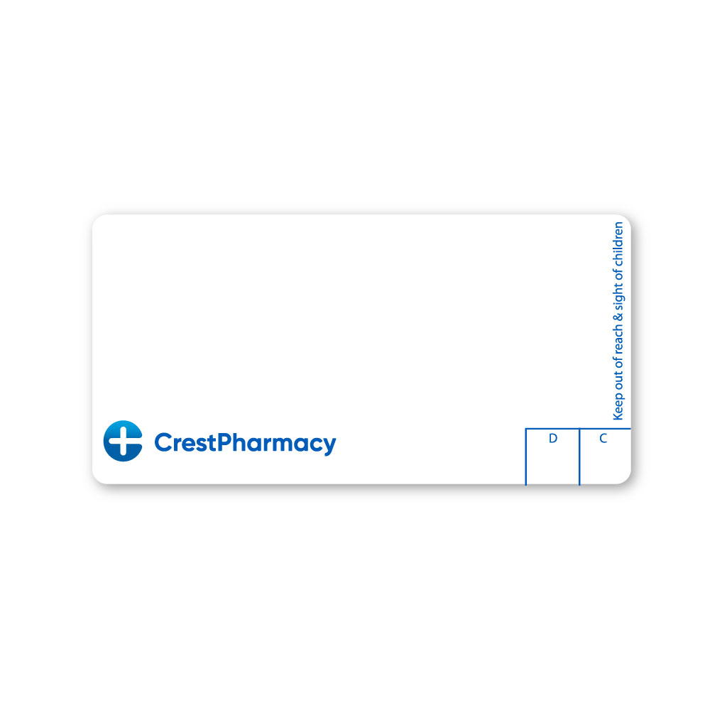 [AZEMT2718] Crest Pharmacy Labels (Logo Only)