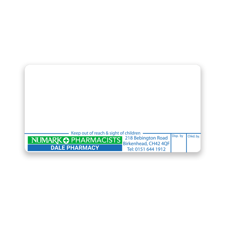 [EMT4391] Dale Pharmacy Labels