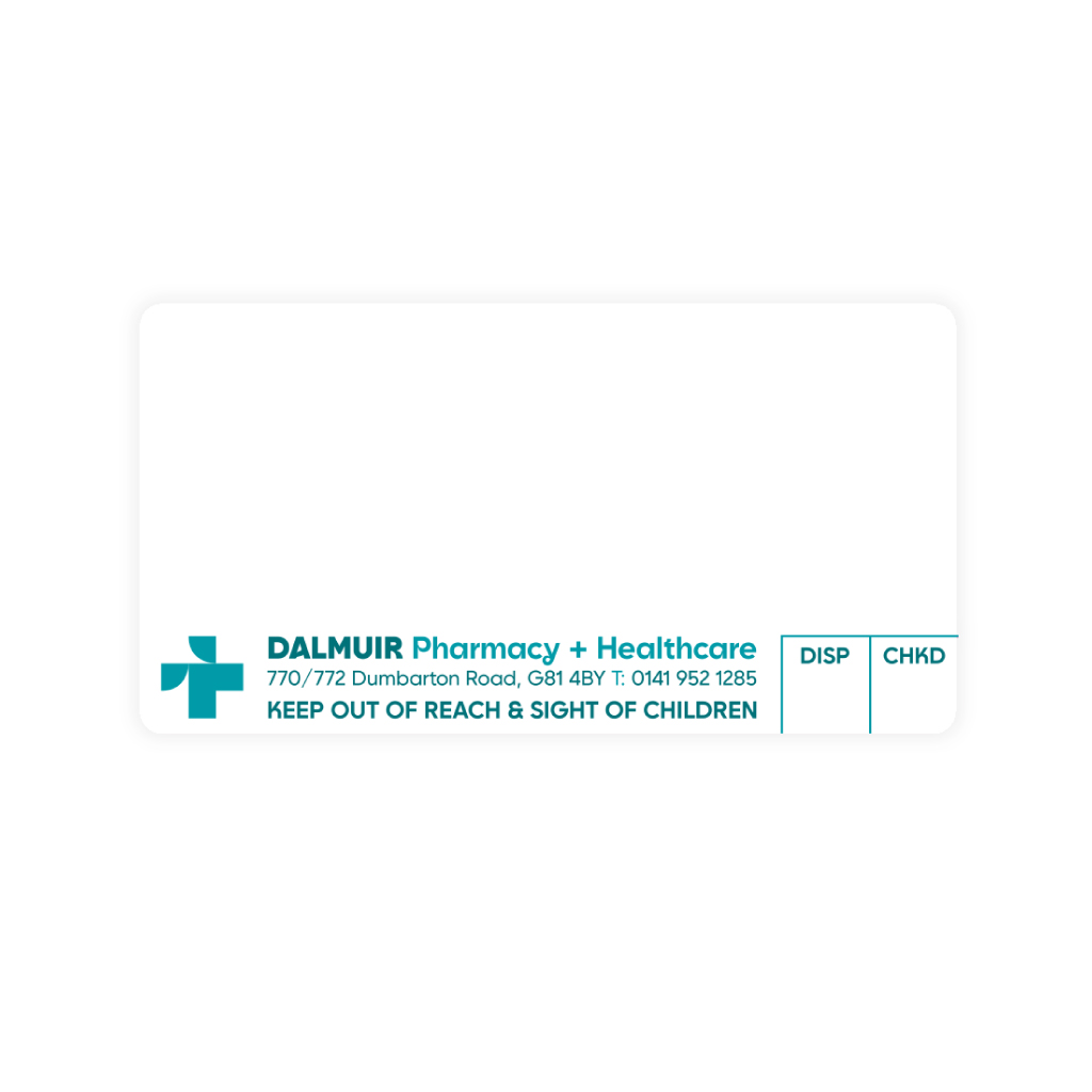 [BREMT3418] Dalmuir Pharmacy Labels 