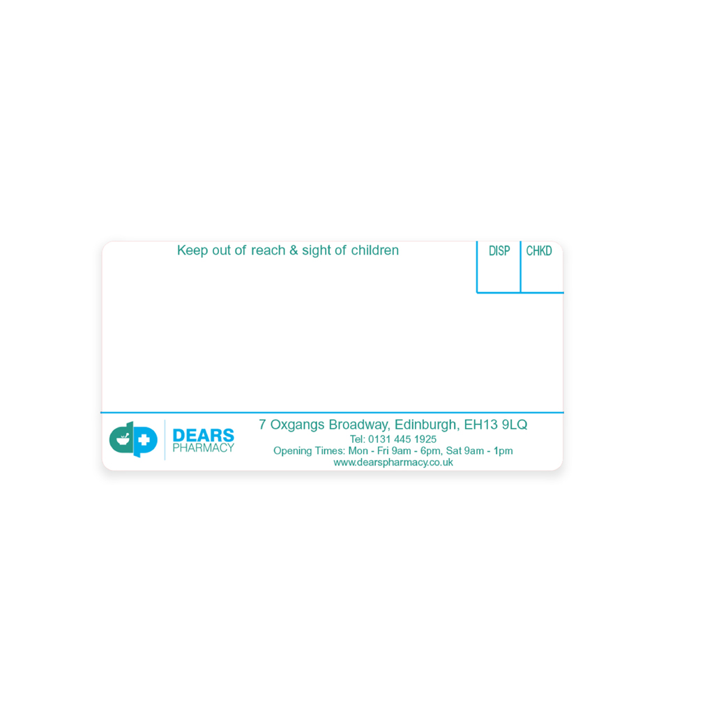 [EMT428B] Dears Pharmacy Oxgangs Labels