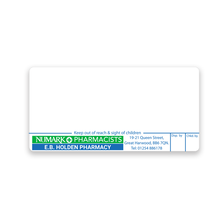 [EMT4388] E.B.Holden Pharmacy Labels