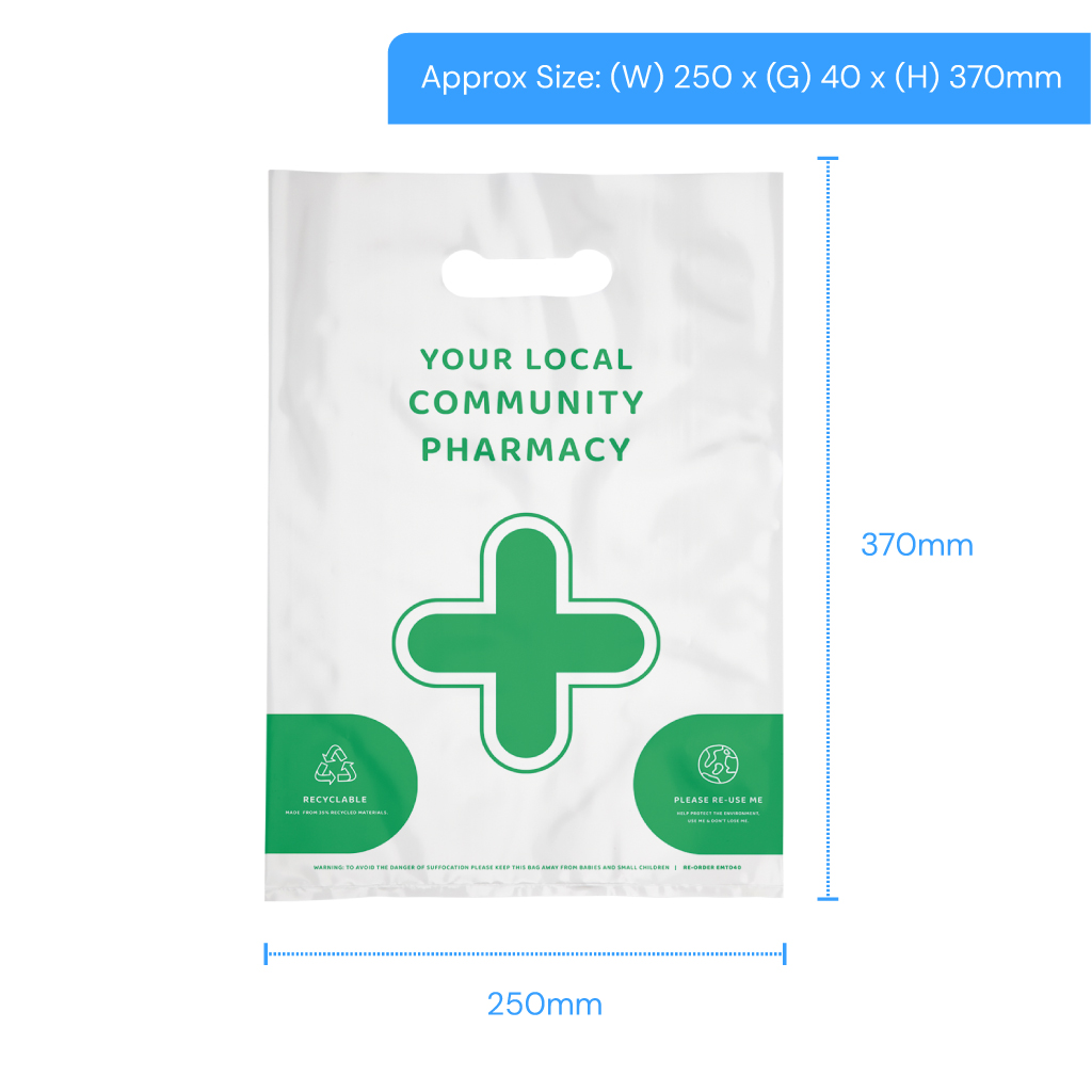 D40 Pharmacy carriers bags