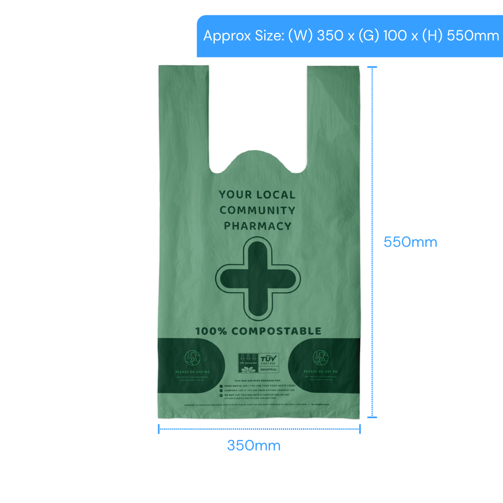 Compostable Carrier Bags - Extra Large