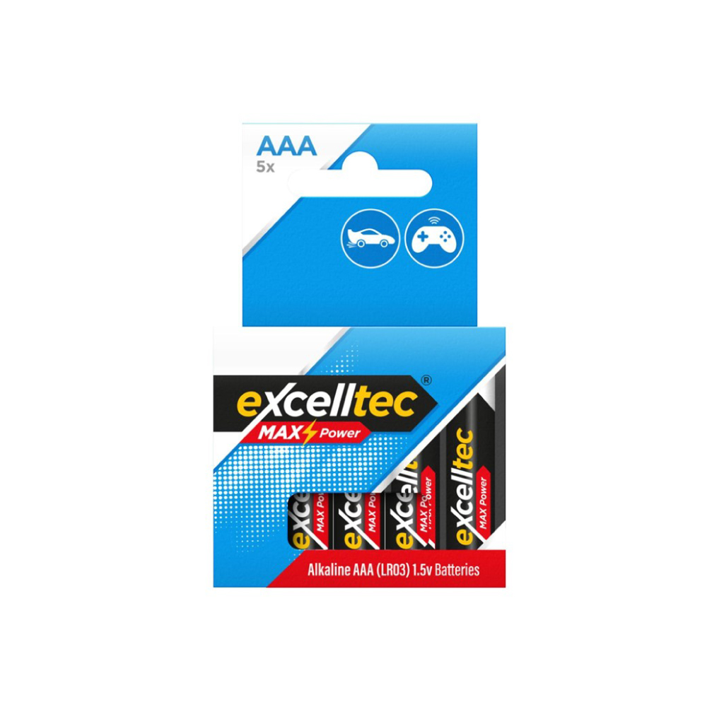 [316488] Excelltec AAA Alkaline Batteries (Pack of 24)