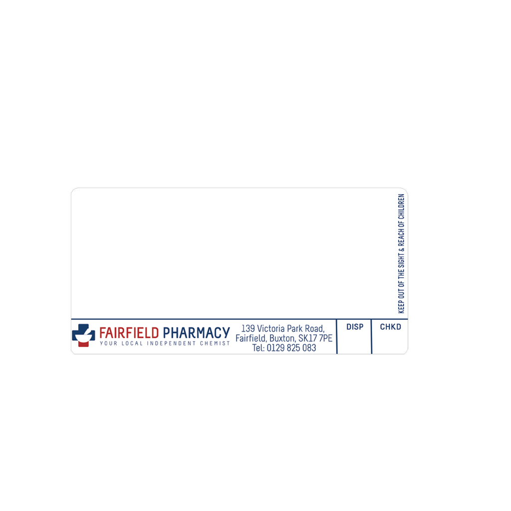 [EMT1697] Roshban Fairfield Pharmacy Labels