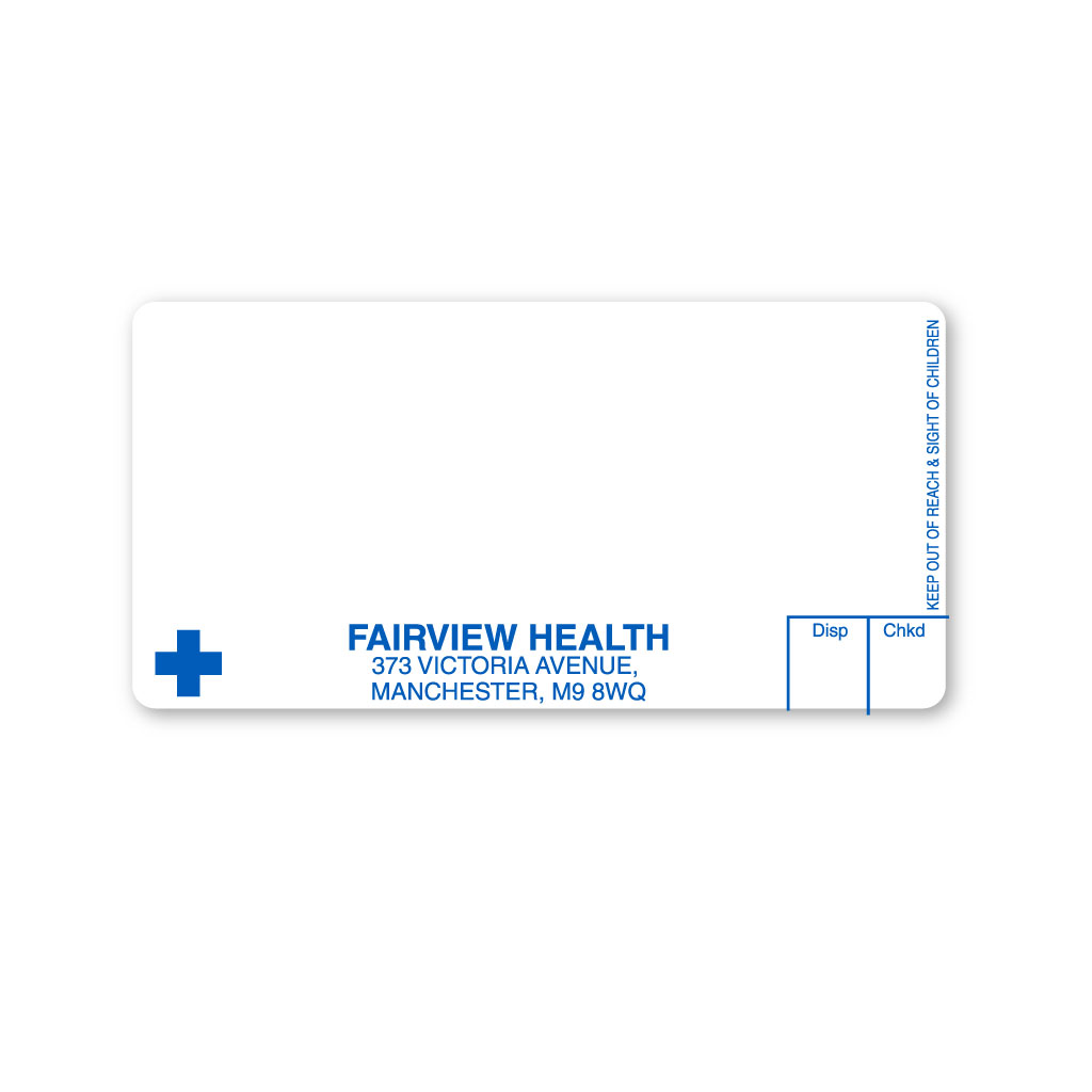 [EMT4582] Fairview Pharmacy Labels (373 Victoria Avenue)