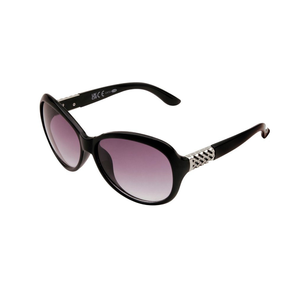 Foster Grant EUVL003 Black Sunglasses