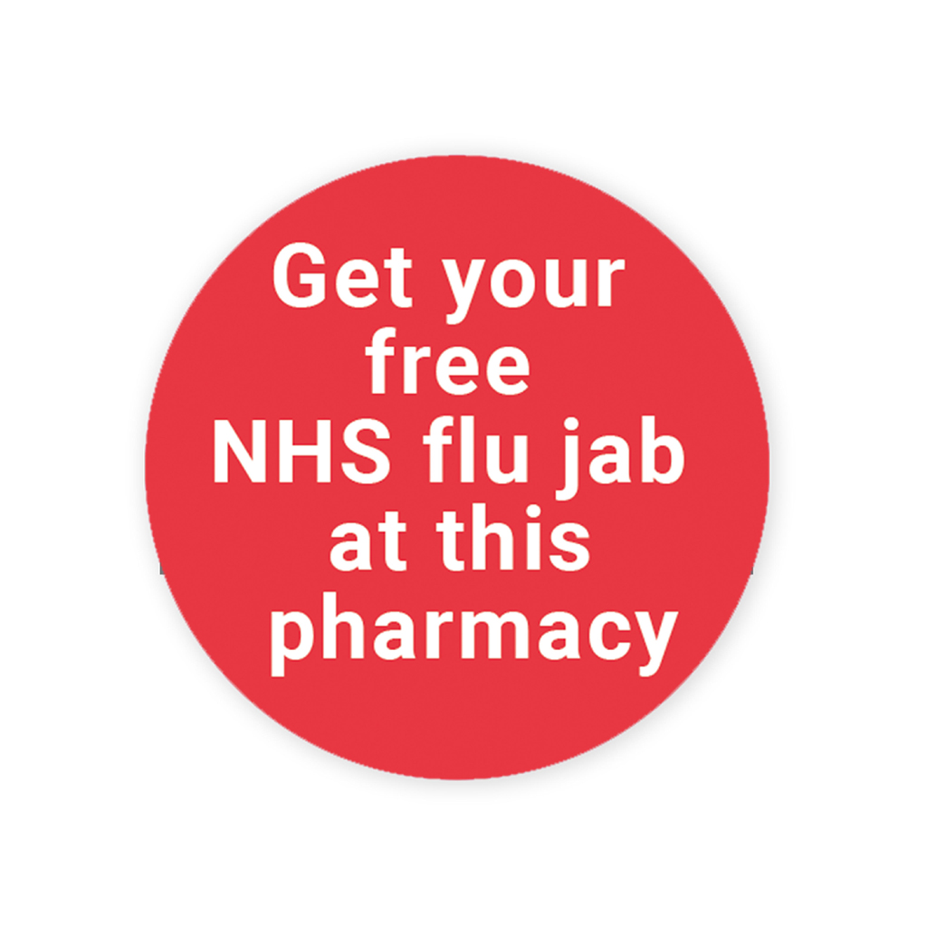 Free NHS Flu Jab Labels