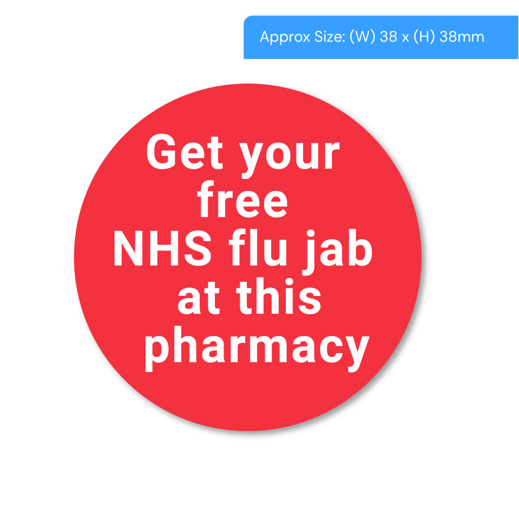 [STI1000FLU] Free NHS Flu Jab Labels