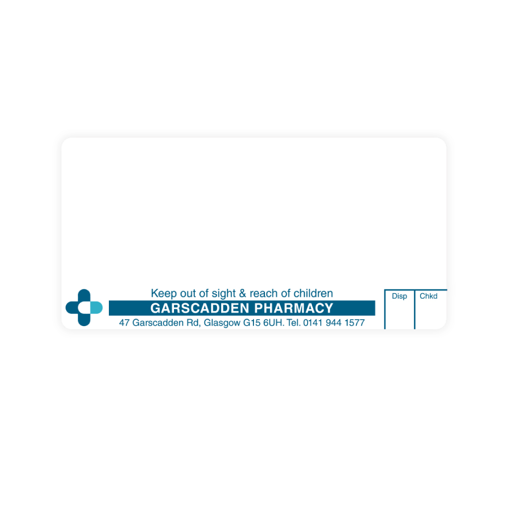 Garscadden Pharmacy Labels 