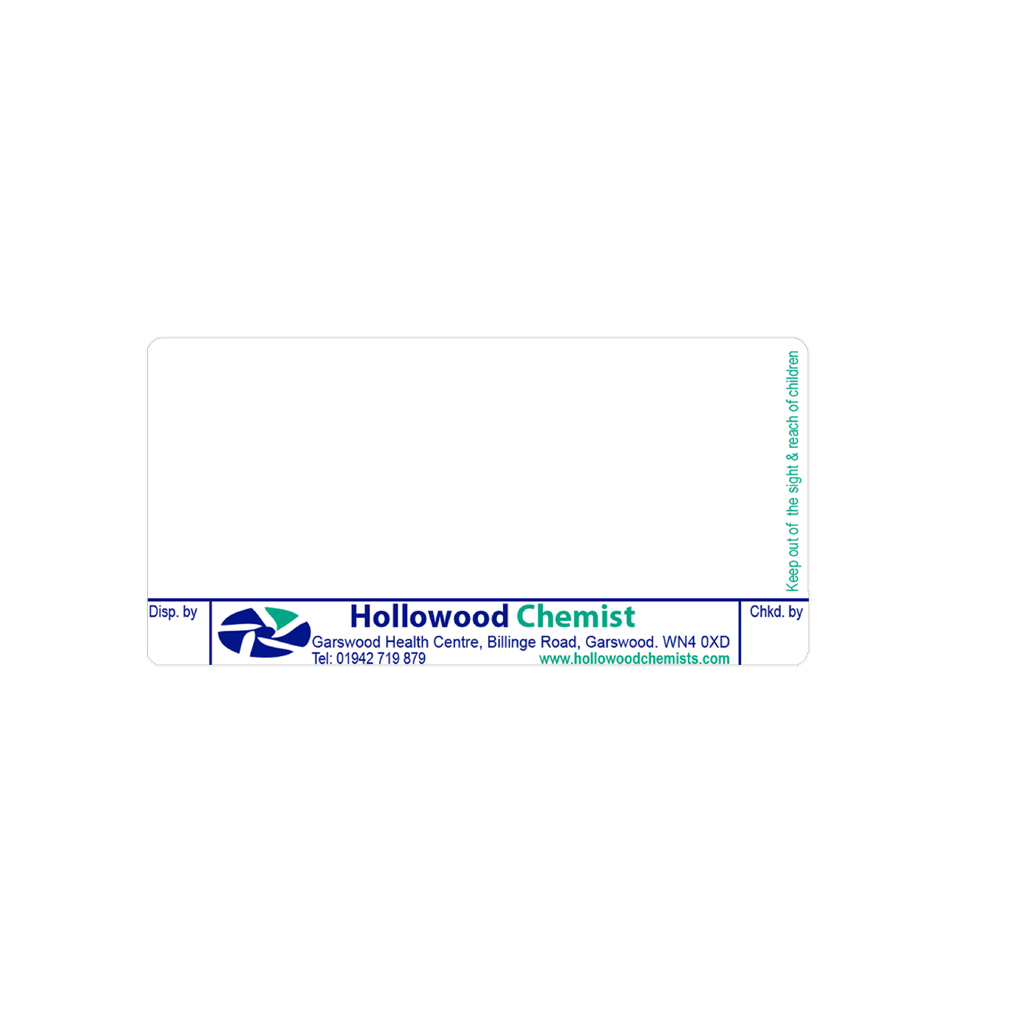 Garswood Pharmacy Labels Hollowood