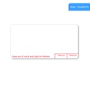 Pharmacy Dispensing Labels 72x36mm - Partial Print