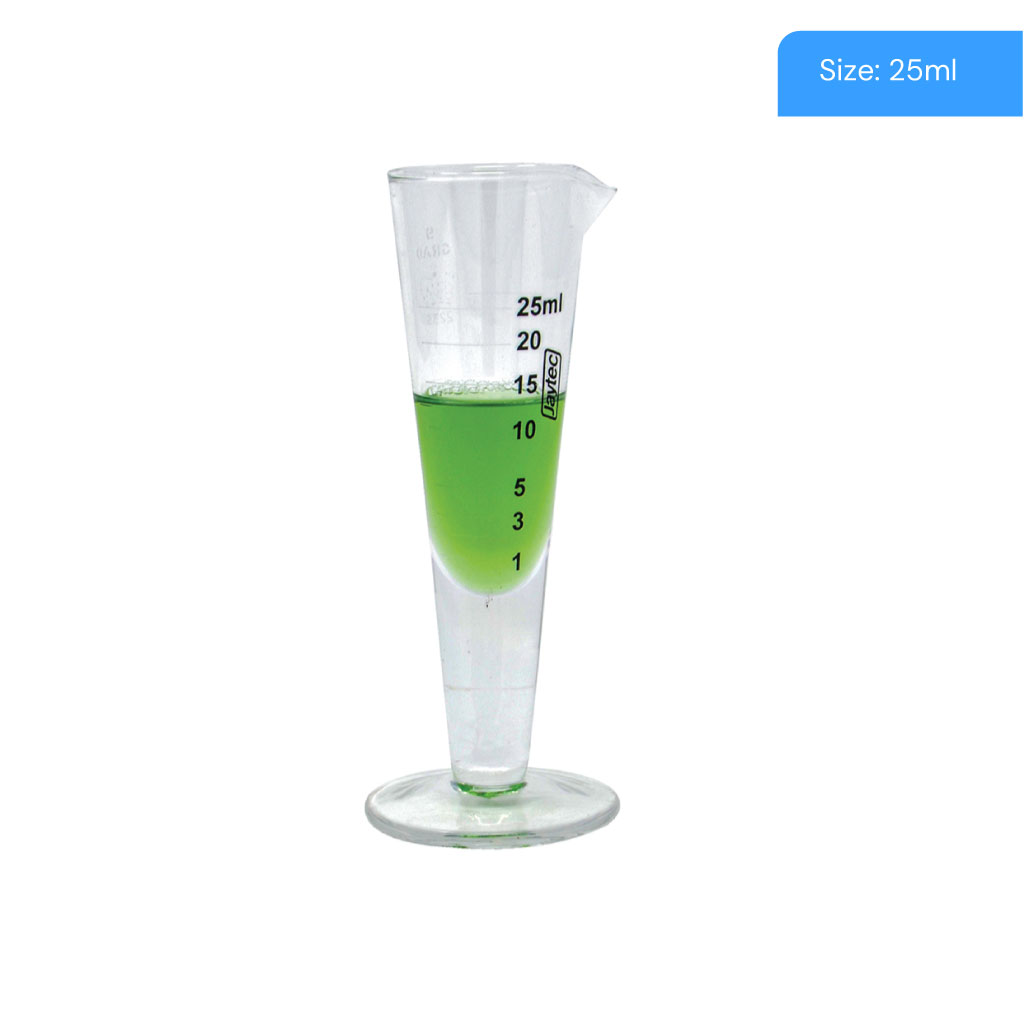 glass measuring beaker 25ml