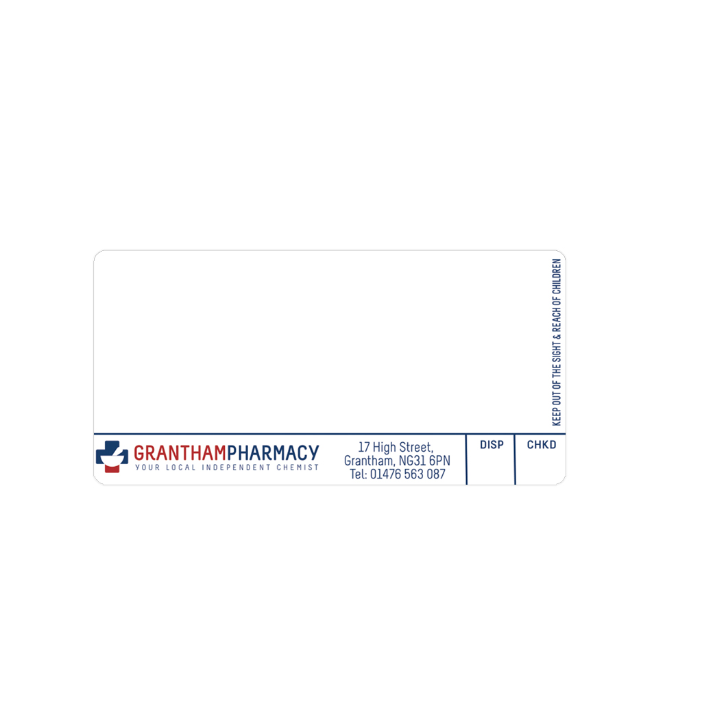 Roshban Grantham Pharmacy Labels