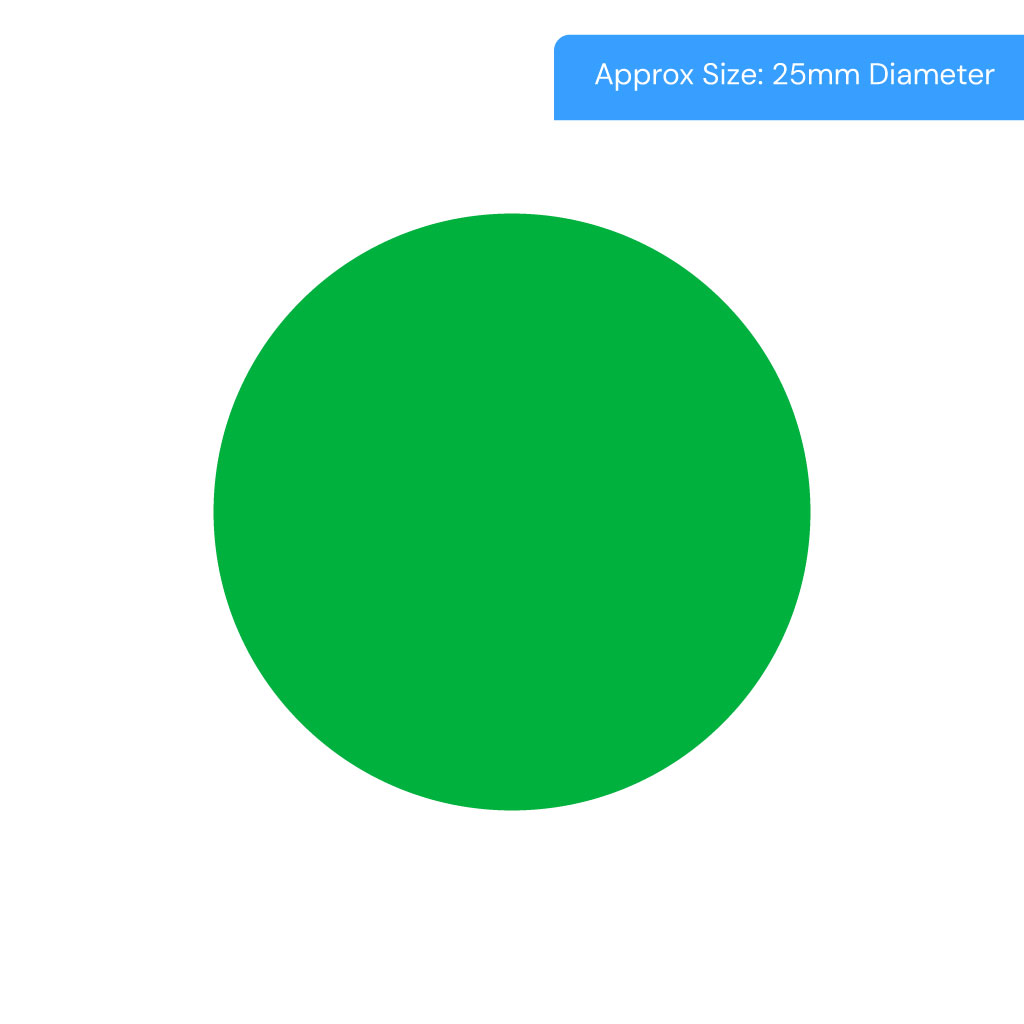 [GREEN] Green Coloured Stickers