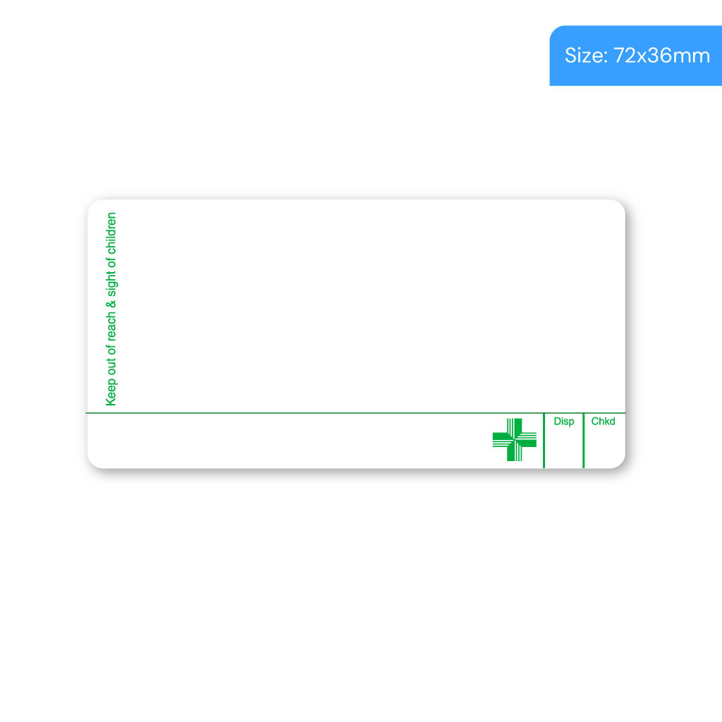 [EMT225B] Green Cross Pharmacy Dispensing Labels