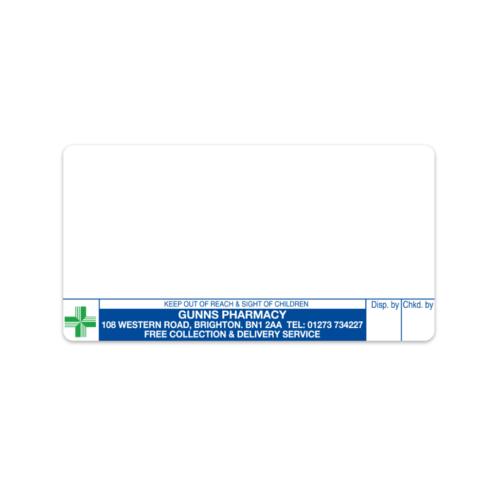 [BREMT4149] Gunns Pharmacy Labels