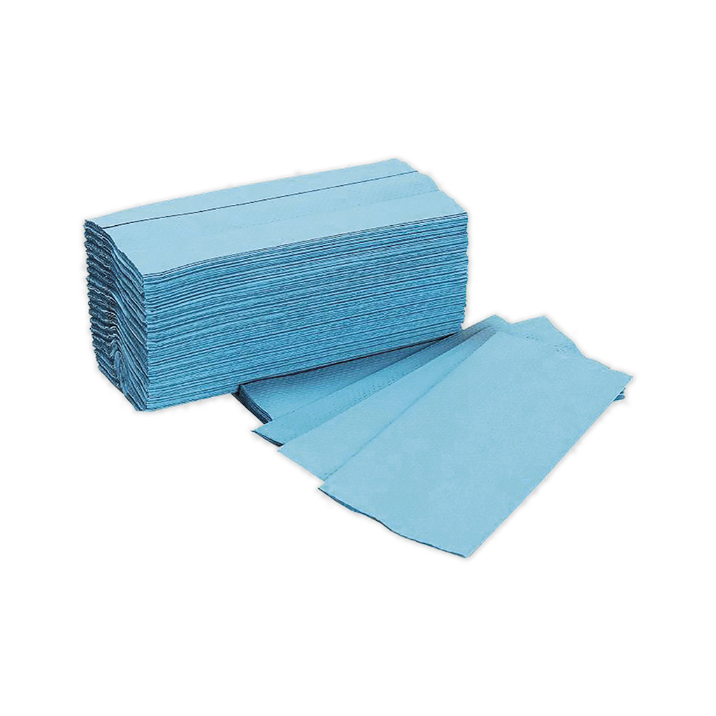 Hand Towels C Fold Blue 220mm X 250m 