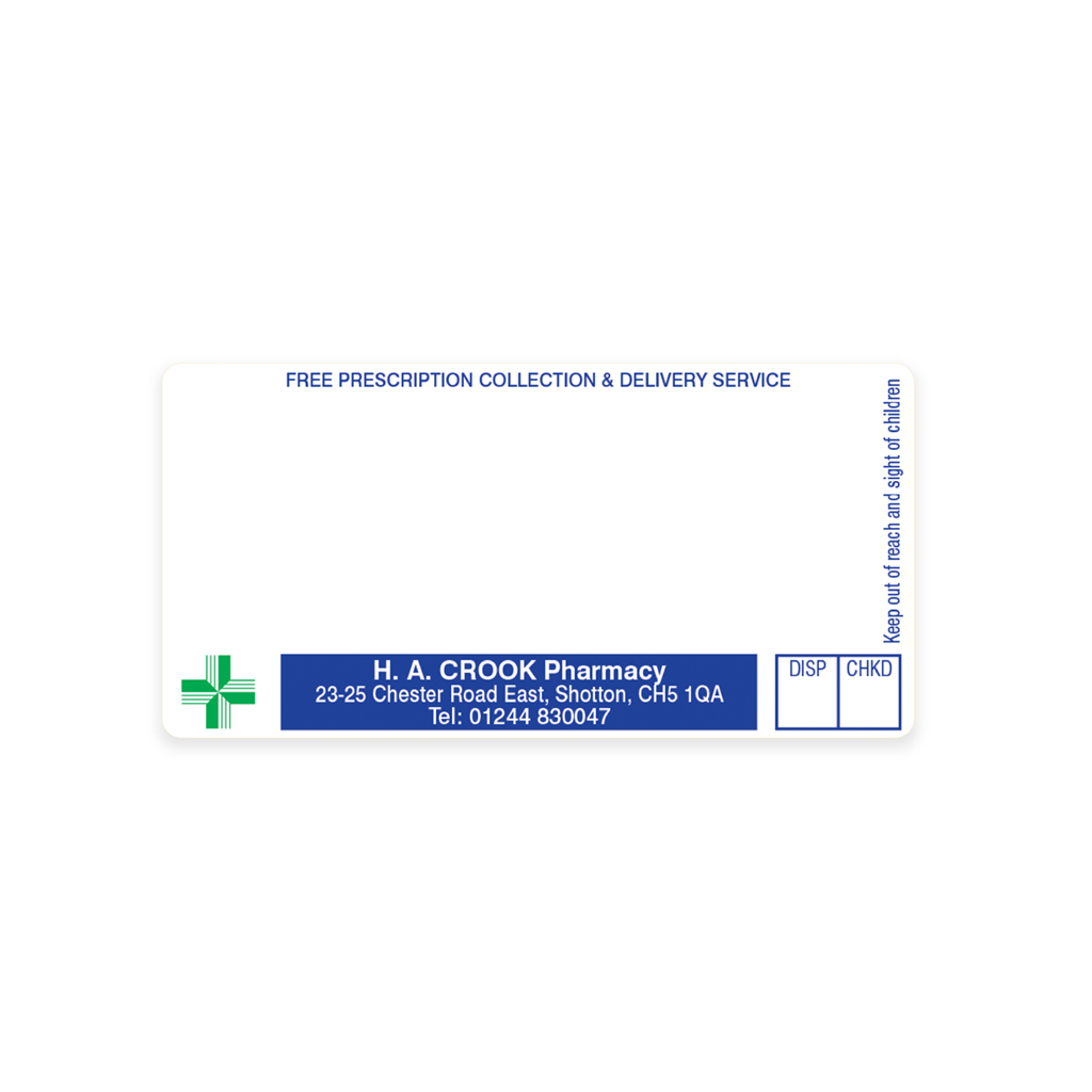 [EMT600] HA Crook Pharmacy Labels