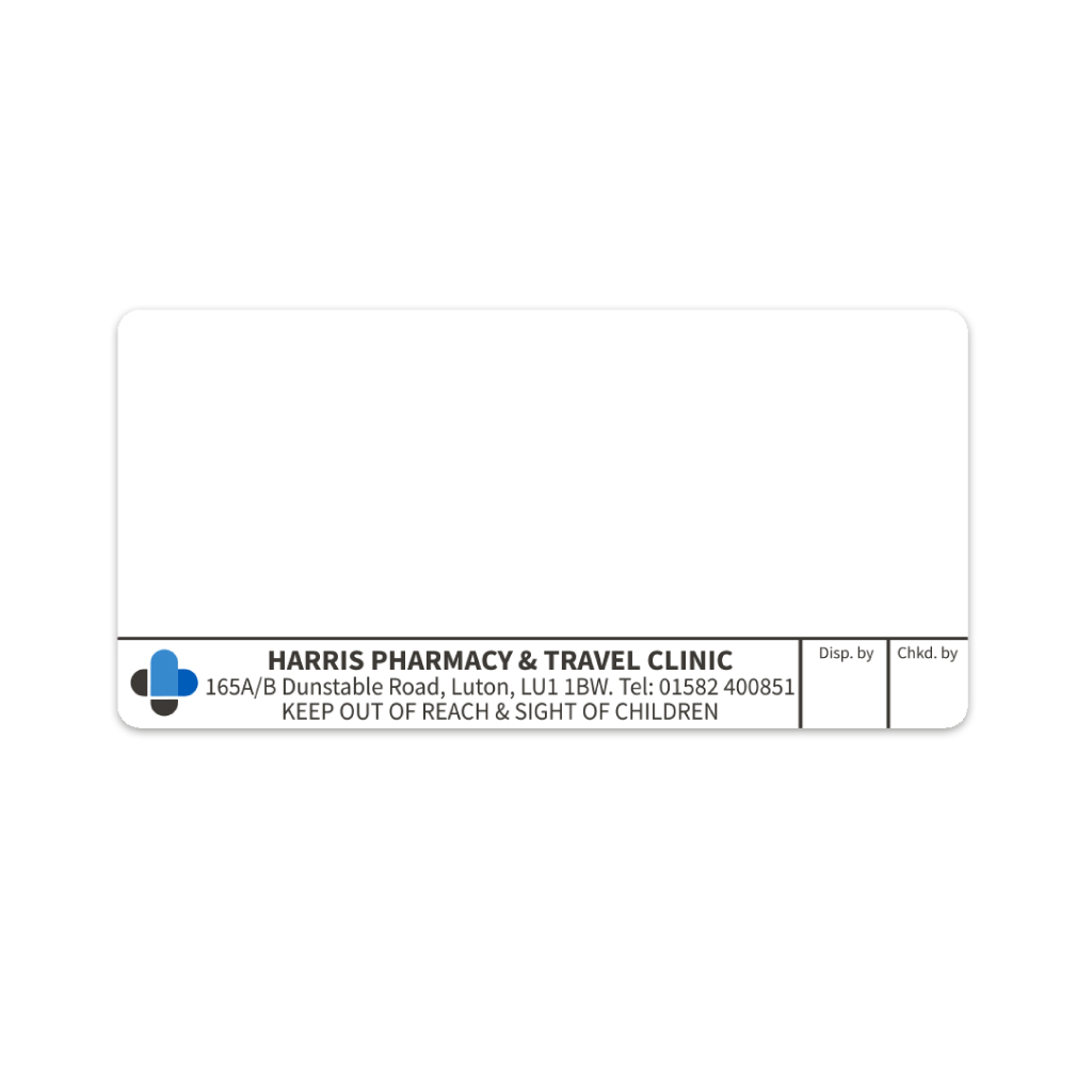 [AZEMT2107] Harris Pharmacy & Travel Clinic Labels
