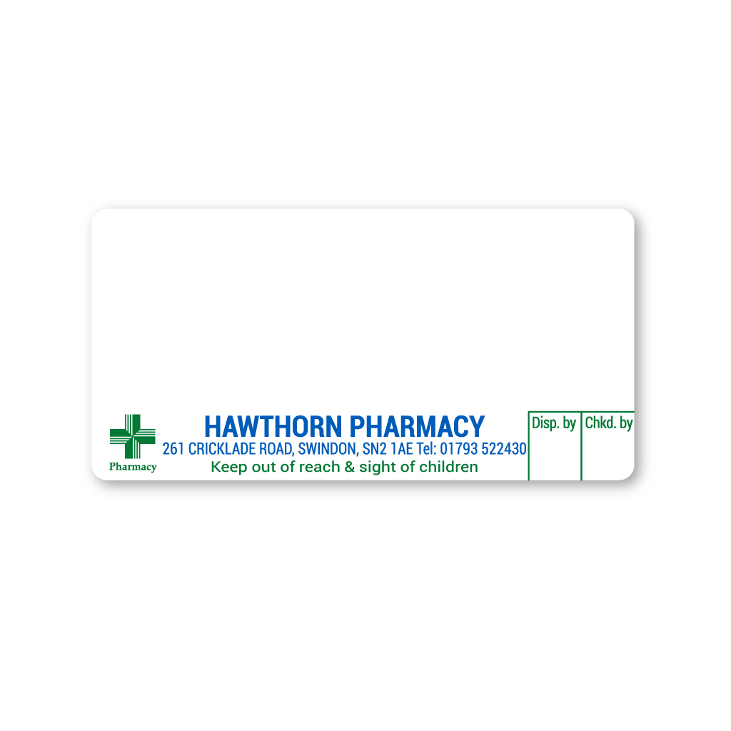 [EMT1947] Hawthorn Pharmacy Labels