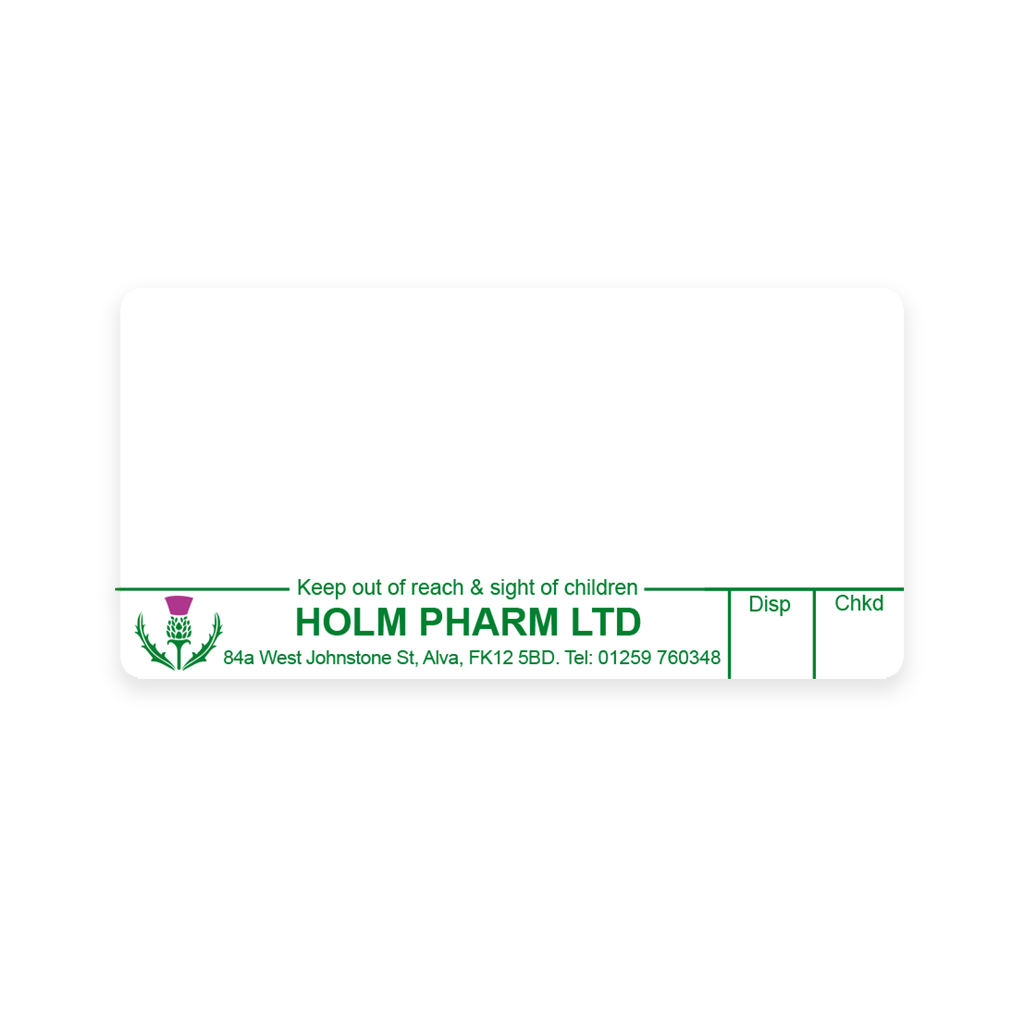 Holm Pharm Ltd Alva Dispensing Labels
