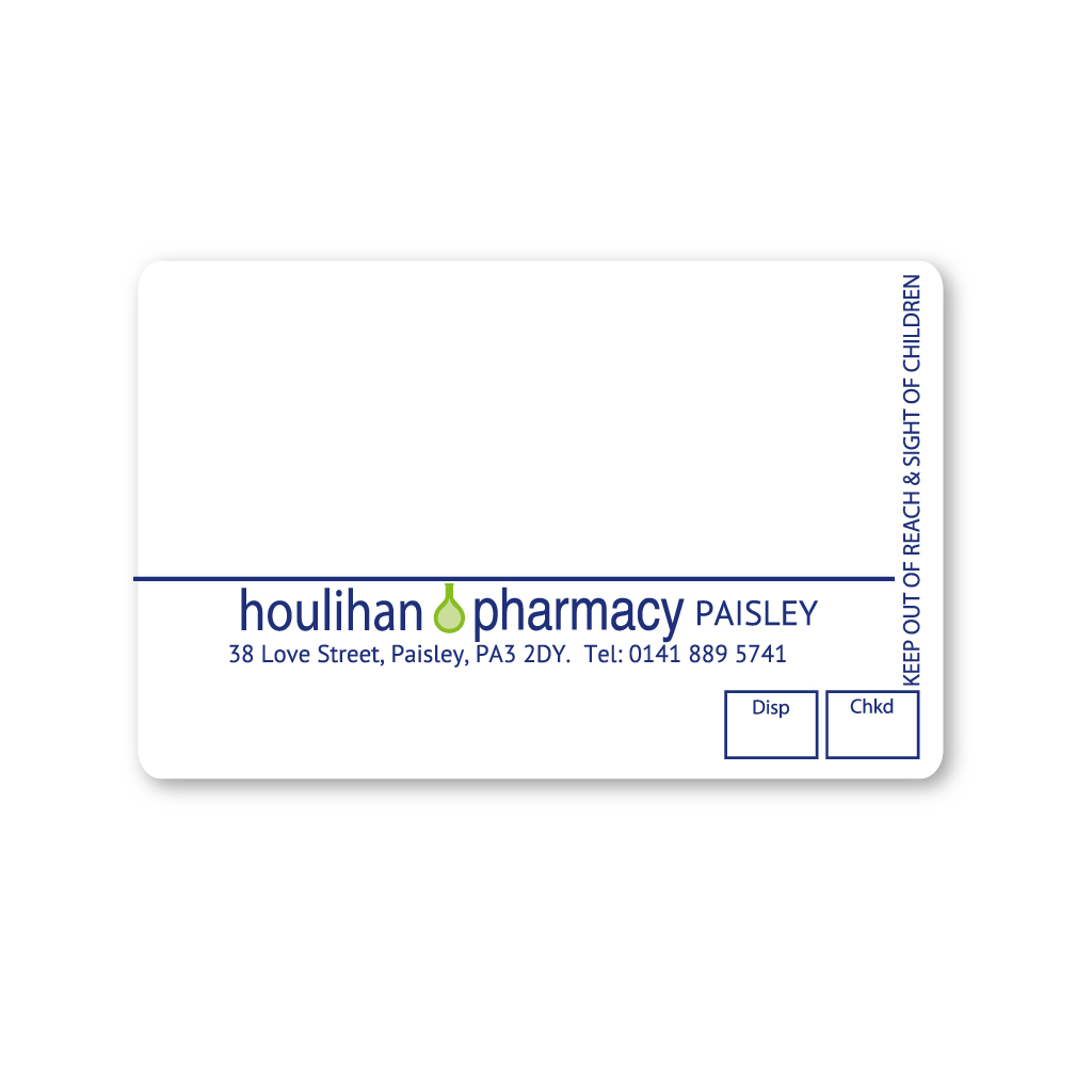  Houlihan Group   Paisley Pharmacy Labels 