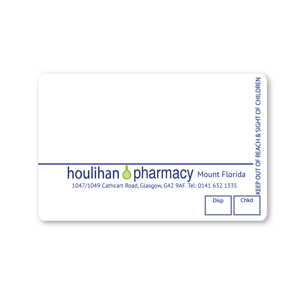 [BREMT2949]  Houlihan Group   Mount Florida Pharmacy  Labels