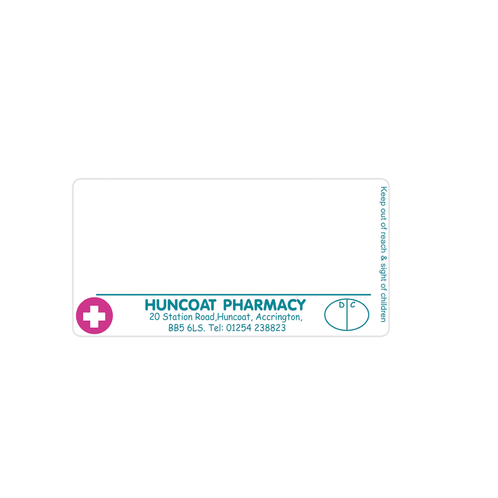 [EMT1538] Huncoat Pharmacy Dispensing Labels