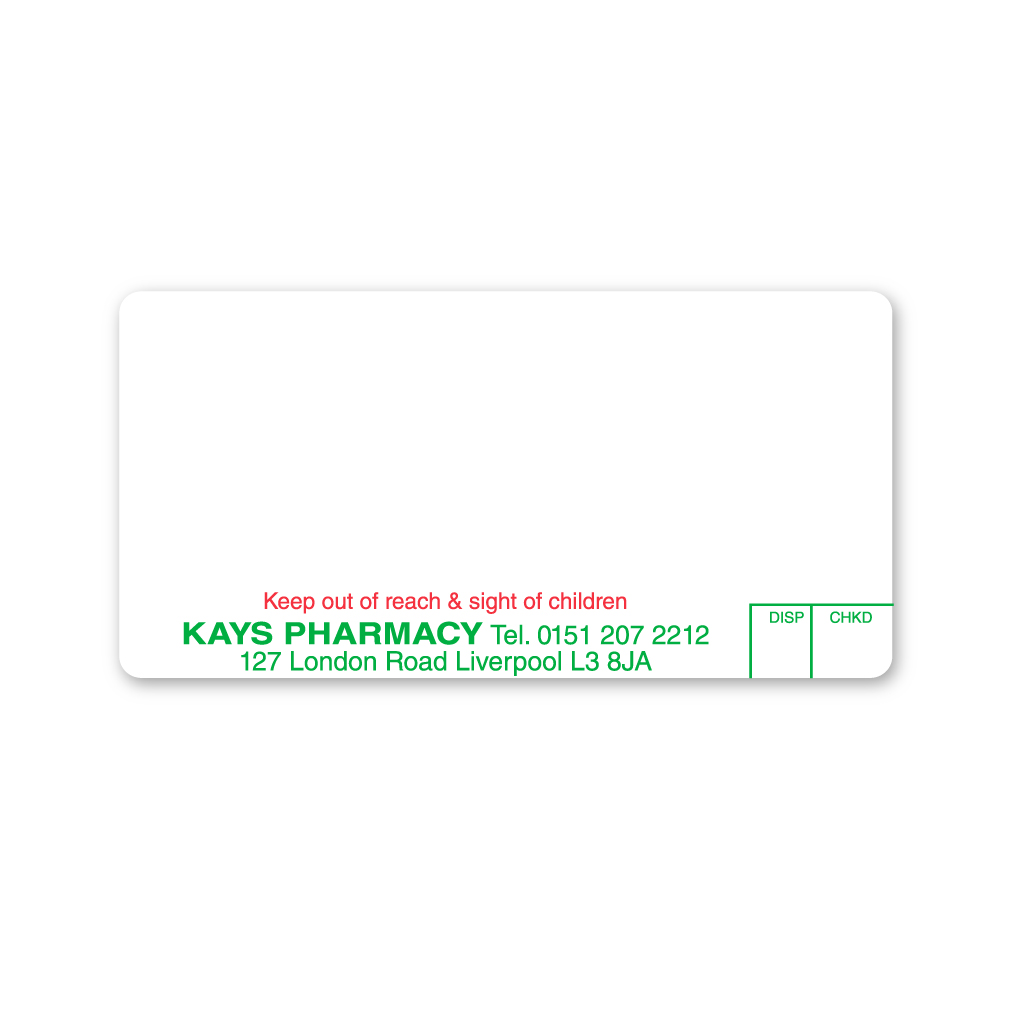 Kays Group Pharmacy (London Road) Labels