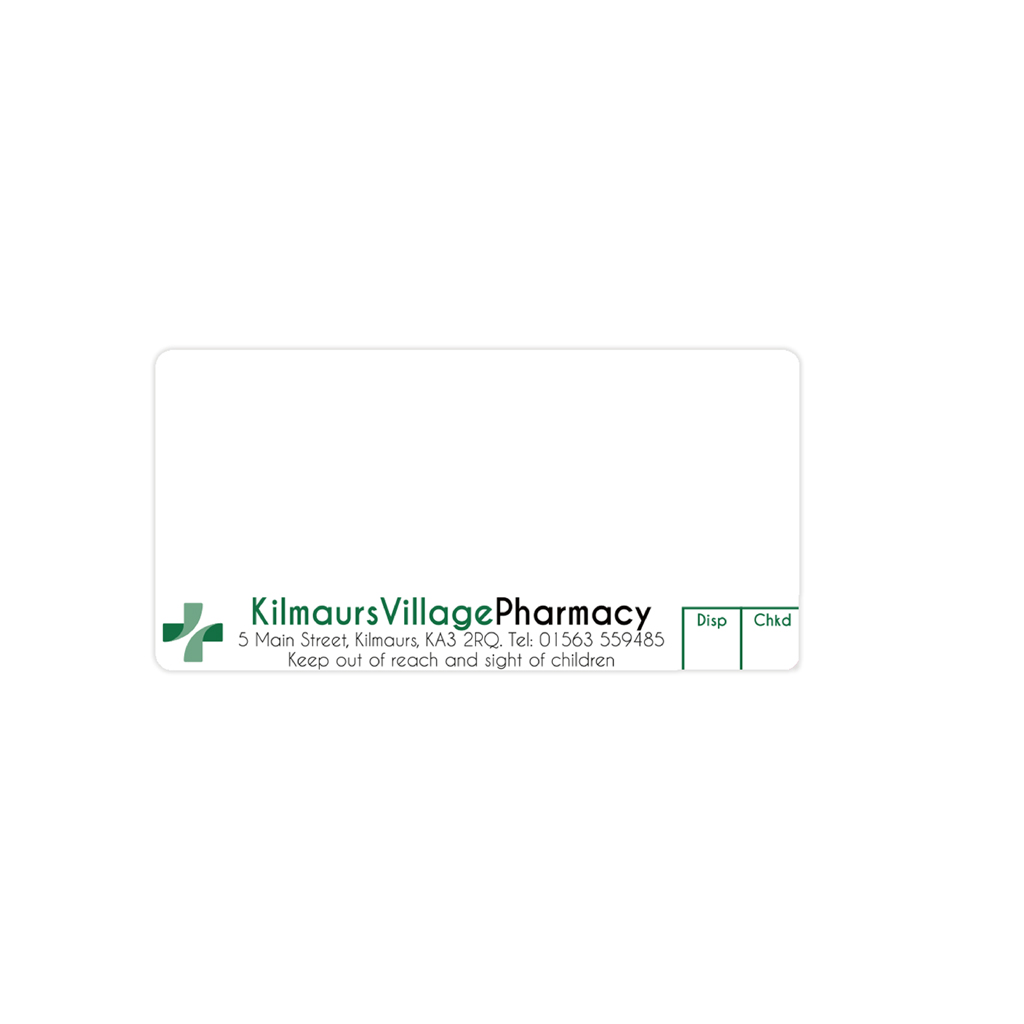 Kilmaurs Village Pharmacy Labels KIL009