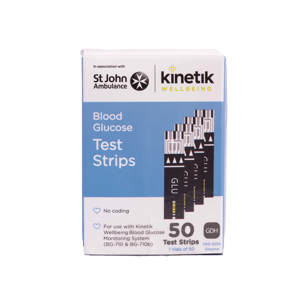 [BS60250] Kinetik Blood Glucose 50 Pack Test Strips