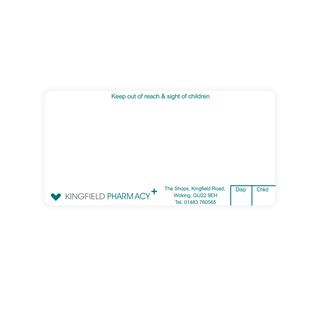 Kingfield Pharmacy Labels