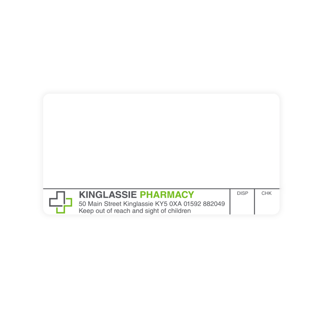 [EMT2050] Kinglassie Pharmacy Labels